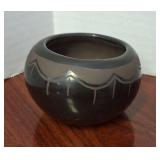 Native American Santa Clara Pot Signed