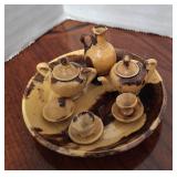 Miniature Pottery Tea Set