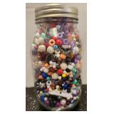 Quart Jar of Beads #1