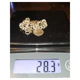 Sterling silver tiffany and co charm bracelet