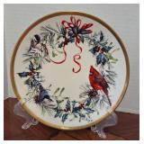 Winter Greetings Lenox Bird Plate