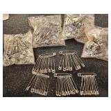 250 Silver Tone Metal 2' Safety Pins #2