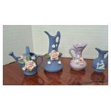 Miniature Porcelain Pitchers, Set of 4