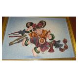 Handcrafted crushed gemstone picture