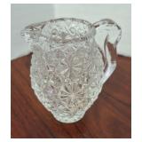 Daisy & Button Miniature Glass Pitcher