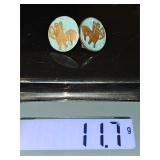 Paur of unique sterling silver earrings