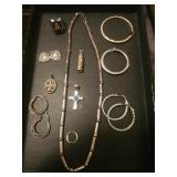 Lot of sterling silver jewlery