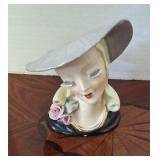 Ucago Japan Grayhat Head Vase