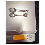 Sterling Silver Souvenir Spoons (2)