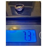 Sterling silver ring with nice cz