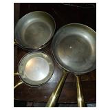 7 piece copper pans