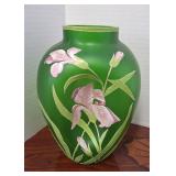 Emerald Iris Vase