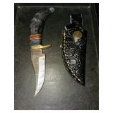 Handmade damascus knife