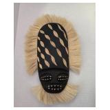 Tribal Mask with Grass Accents