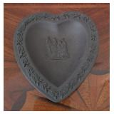 Wedgewood Black Basalt Heart Dish