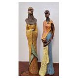 Tribal Art Man & Woman w/Child