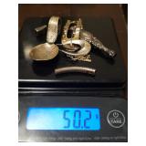 50 gram sterling silver lot