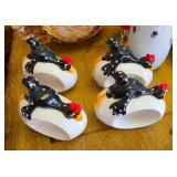 Chicken Napkin Holder Set of 4