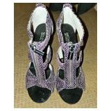 Michael Kors Berkley Purple Snakeskin Heels