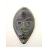 Wooden Black Oblong Tribal Mask