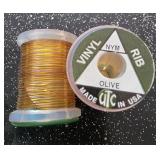 Fly Fishing Thread UTC Vinyl Olive Rib (Qty 2)