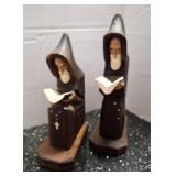 Wood Monks Set of 2