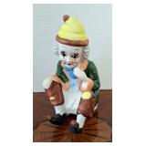 Ceramic Clown Music Box