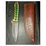 Handmade damascus knife