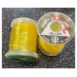 Fly Fishing Thread UTC Vinyl Rib Yellow (Qty 2)