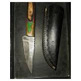 Handmade damascus knife