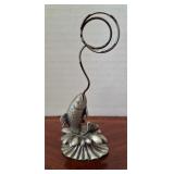 Pewter Fish Card Holder