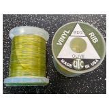 Fly Fishing Thread UTC Vinyl Olive Rib (Qty 2)