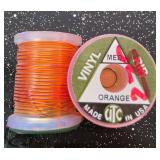 Fly Fishing Thread UTC Vinyl Orange Rib (Qty 2)