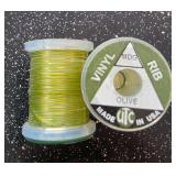 Fly Fishing Thread UTC Vinyl Olive Rib (Qty 2)