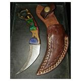 Handmade damascus knife
