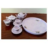 Miniature Lavender Tea Set, 10 pieces