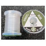 Fly Fishing Thread UTC Vinyl Clear Rib (Qty 2)