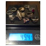 50 gram sterling silver lot