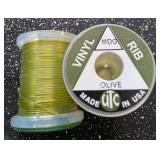Fly Fishing Thread UTC Vinyl Olive Rib (Qty 2)