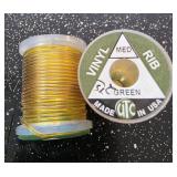 Fly Fishing Thread UTC Vinyl Green Rib (Qty 2)