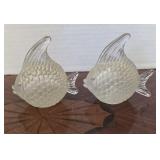 Glass Fish Set of 2