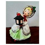 Napco Christmas Caroler Girl Figurine