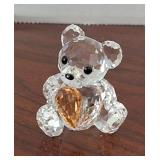 Swarovski Crystal Bear with Heart