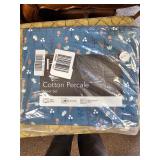 Cotton percale queen sheet set