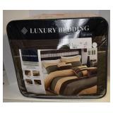 Luxury Bedding 7 Piece Comforter Set Queen