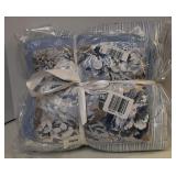 Flowered Blue Twin Comforter Set