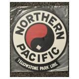 Northern Pacific Yellowstone Park Line Logo Sign