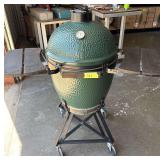 Used Large Big Green Egg Rolling Cooker