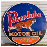 POWER-Lube Porcelain Sign