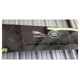 Distressed Metal Wall Art W/ Land Rover Logo